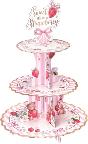 Vista 13 de Honeydak Decoración de soporte para cupcakes de fiesta de hadas de 3 Hada Ángel