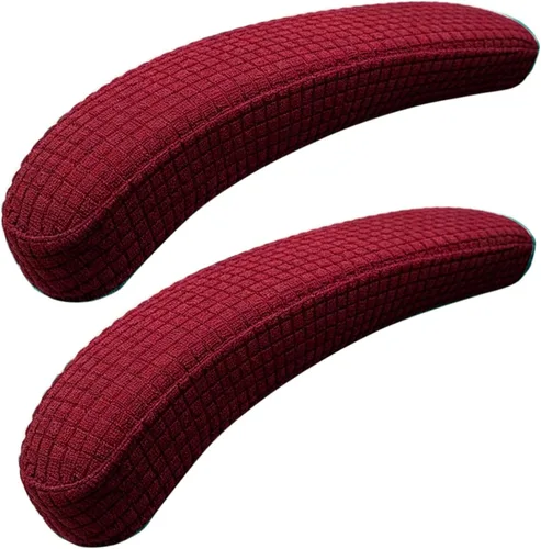 Vista 10 de Melaluxe 2 fundas de poliéster extraíbles para reposabrazos de silla de oficina (beige)