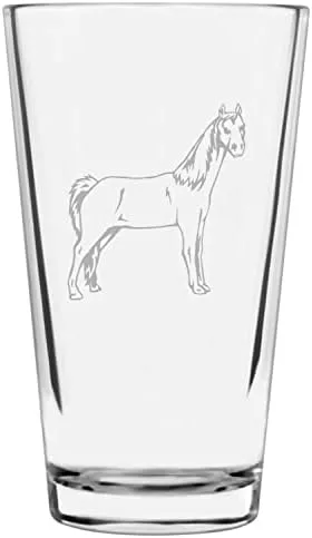 Vista 45 de Shetland Pony (cuerpo) - Vaso de pinta grabado con temática de caballo alternativo de 16 onzas