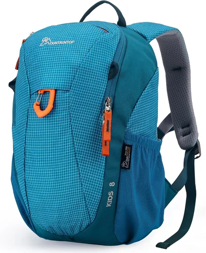 Vista 14 de MOUNTAINTOP - Mochila escolar para niños de 2 a 5 años, 8L/12 L azul (12L-Blue)