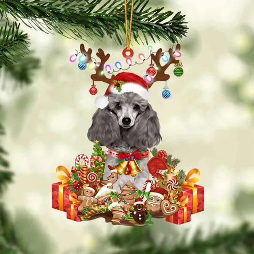 Vista 52 de Nazenti Adorno de Navidad personalizado de reno de Alaskan Malamute – Adorno de perro personalizado para amantes de las mascotas, acrílico plano