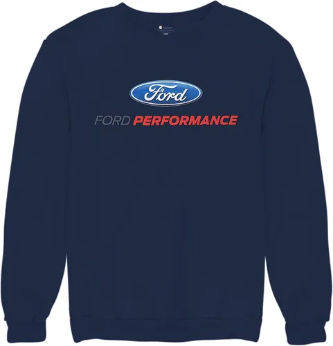 Vista 9 de Tee Hunt Ford Performance Sudadera con cuello redondo Ford Mustang GT ST Racing Negro