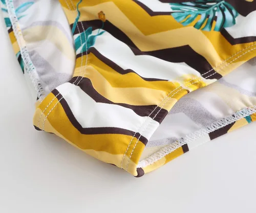 Vista 6 de HowJoJo Traje de baño tankini de dos piezas para niñas traje de baño floral verde Verde