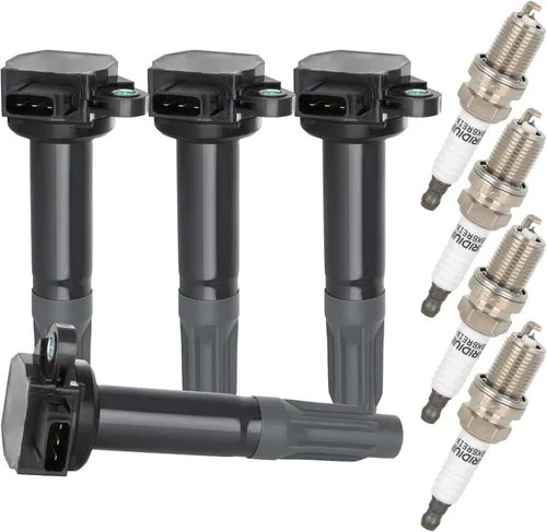 Vista 2 de Bobinas de bobina de encendido y bujías de iridio UF668 2010 2011 2012 para Subaru Legacy Outback H4 2.5L