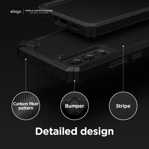 Vista 4 de elago Armor - Funda compatible con Samsung Galaxy S22 de 6.1 pulgadas, protección contra caídas de grado militar de EE. UU., funda protectora