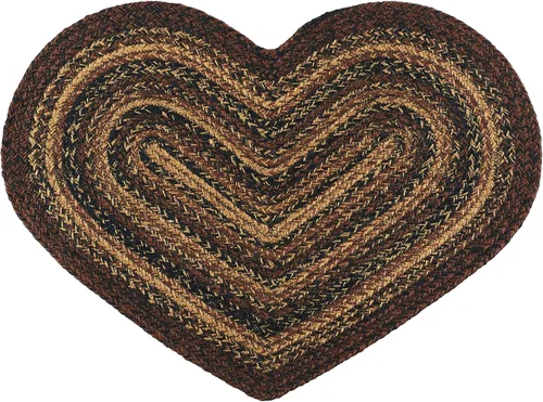 Vista 5 de Colección Cappuccino Premium trenzada Primitivo, rústico, campestre, estilo granja Yute/algodón 30 días sin riesgo Alfombra