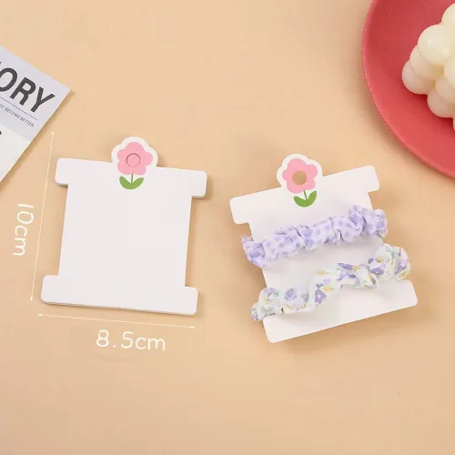 Vista 6 de 100 tarjetas de exhibición de clip para el cabello, tarjetas de embalaje para el cabello, pasadores para el cabello, tarjetas de cartón de papel