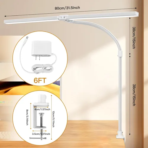 Vista 4 de Generic Lámpara de escritorio led (blanca), RBT-DL-S01