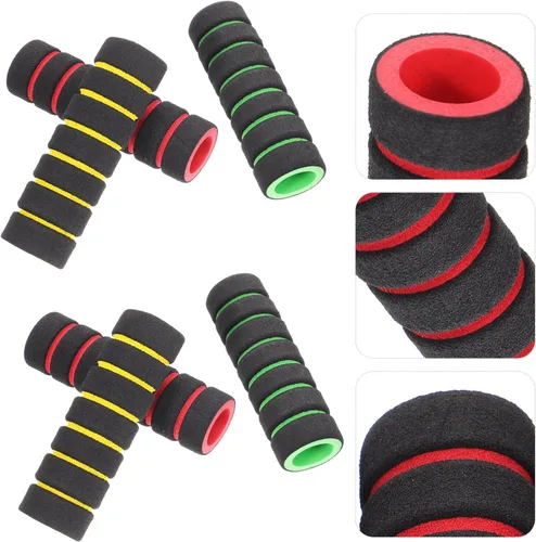 Vista 9 de VANZACK Accesorios para sillas de ruedas, accesorios de motocicleta, 9 pares de empuñaduras antideslizantes para manillar de bicicleta, fundas