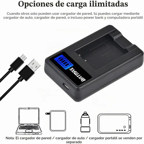 Vista 5 de Batmax Batería DMW-BCG10 + cargador USB LCD rápido para cámaras Panasonic DMW-BCG10, DMW-BCG10E, DMW-BCG10PP y Panasonic Lumix DMC-3D1, DMC-SZ8