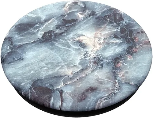 Vista 3 de PopSockets Agarre para teléfono con soporte expansible, PopGrip de mármol - Azul mármol
