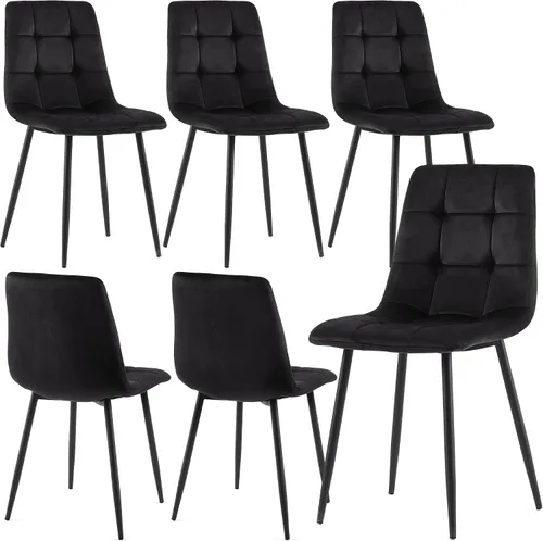 Vista 24 de Homedot Juego de mesa de comedor para 2, mesa de cocina de 3 piezas, juego de sillas de comedor redondas y negras para espacios pequeños, juego