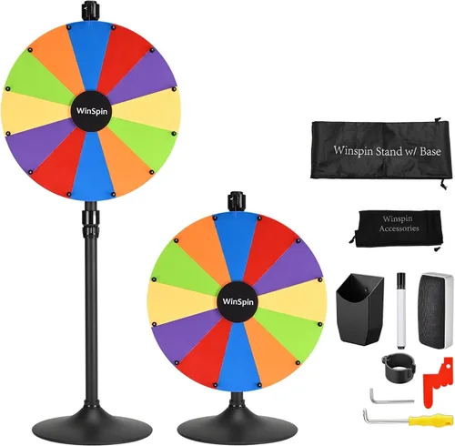 Vista 11 de WinSpin Placa central personalizada de 5.5 pulgadas para logotipo personalizado de rueda de premios de 18/24 pulgadas