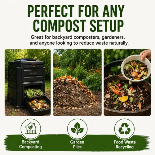 Vista 5 de Dr. Connie's Compost Plus – 100X Concentrado Starter & Accelerator Activador de microbios naturales para contenedores, vasos y pilas Aditivo