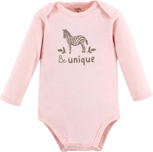 Vista 6 de Touched by Nature baby-girls Organic Cotton Long-sleeve Bodysuits