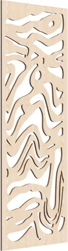 Vista 57 de 9 3/8"W x 24 3/8"H x 1/4"T Northfield Decorativos Paneles de Pared de Madera Calado, Abedul