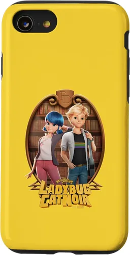 Vista 17 de Funda para iPhone 13 Miraculous Ladybug and Cat Noir The Movie Marinette Adrien