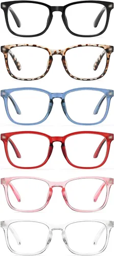 Vista 10 de CCVOO Mix & Match - Gafas de lectura para mujer, ligeras, ajuste cómodo, visión clara, bloqueo de luz azul