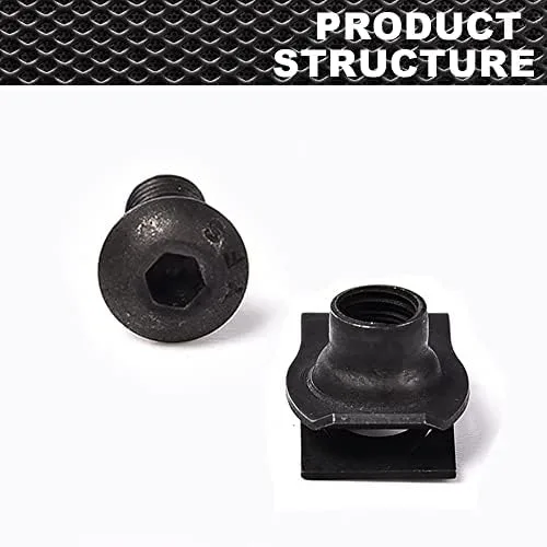 Vista 3 de CROSSDESIGN Juego de 6 tornillos Torx y tuerca plana compatibles con Polaris Ranger RZR General Body