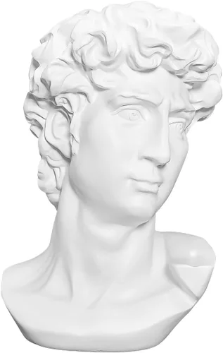 Vista 9 de Escultura de figura clásica decorativa de yeso, resina como modelo de pintura para artistas, busto, Venus, Apollo-David
