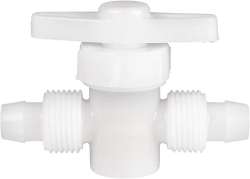Vista 5 de RecPro Hardware de fontanería RV 06880 Válvula de parada de 2 vías tipo compresión de 1/2" Accesorio de cierre Accesorios