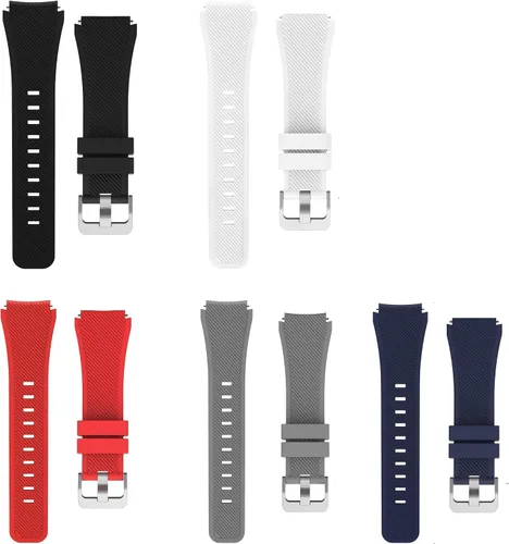 Vista 8 de Compatible con correas Casio MDV106, correa de silicona deportiva de liberación rápida de 0.866 pulgadas, correa de repuesto compatible con reloj