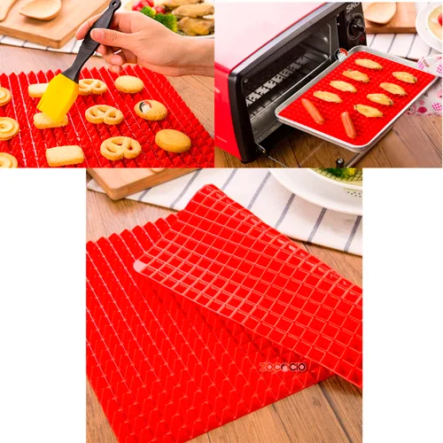 Vista 3 de Bandeja Tapete Silicona Para Horno Alfombrilla Antiadherente