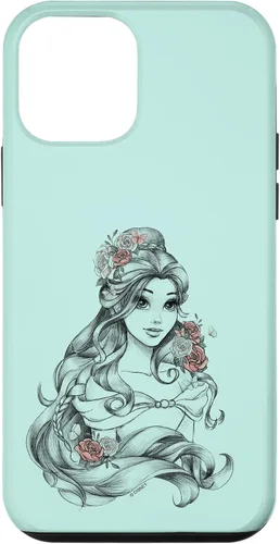 Vista 16 de iPhone 16 Disney Beauty & The Beast Floral Belle Sketch Case