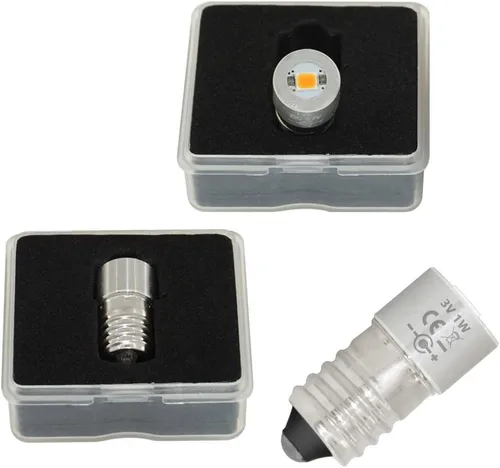 Vista 6 de DERA Bombillas LED de repuesto para linterna LED con base E10, pieza de repuesto de 1 W 3 V para 3 4 5 6 celdas D/C para mini lámpara de faros