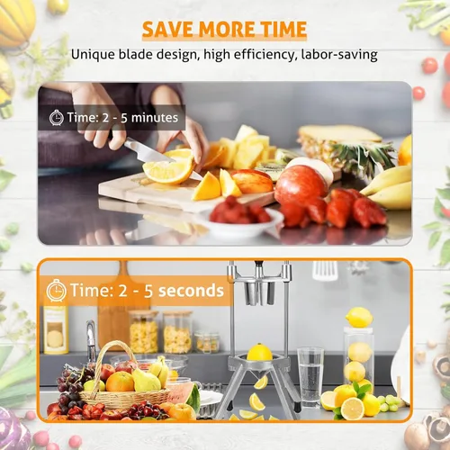 Vista 5 de Cuchilla cortadora de frutas de acero inoxidable desmontable y afilada para frutas, manzanas, peras, naranjas, pitaya, limón, etc., ahorro de mano