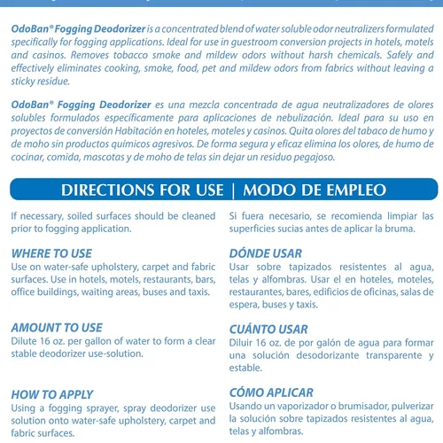 Vista 3 de OdoBan Concentrado desodorante de niebla, fabricado en los Estados Unidos, juego de 4, 1 galón cada uno