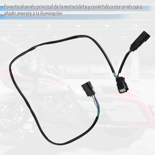 Vista 5 de X AUTOHAUX Arnés de Cableado de Desconexión Rápida para Motocicleta Compatible con Harley Davidson para Tour Pak 2014-2019 CD-TP-QD-14 Cable