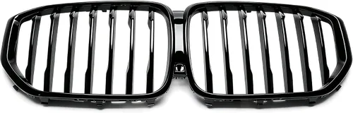 Vista 5 de MotorFansClub Parrilla de rejilla para BMW X5 G05 xDrive40i xDrive50i xDrive45e M50i 2019 2020 2021 2022 2023 parrilla frontal de repuesto negro