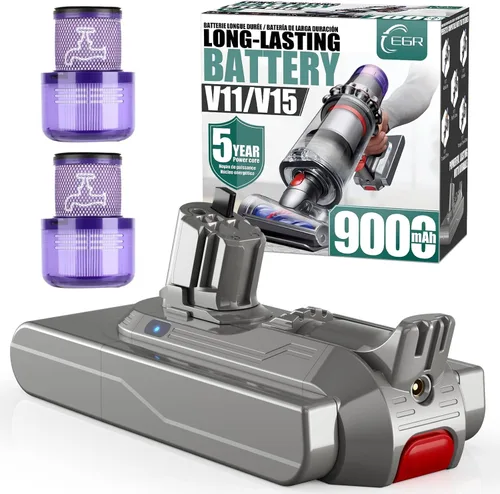 Vista 14 de EGR Repuesto de batería premium de 6200 mAh V6 compatible con Dyson V6 Animal V6 Absolute V6 Motorhead V6 Fluffy SV03 SV04 SV05 SV06 SV07 SV09 DC58