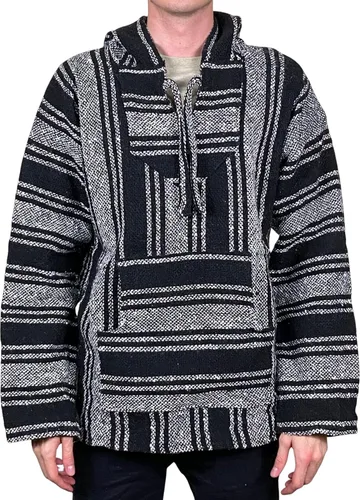 Vista 2 de Baja Sudadera con capucha para drogas, poncho surfista, suéter unisex..