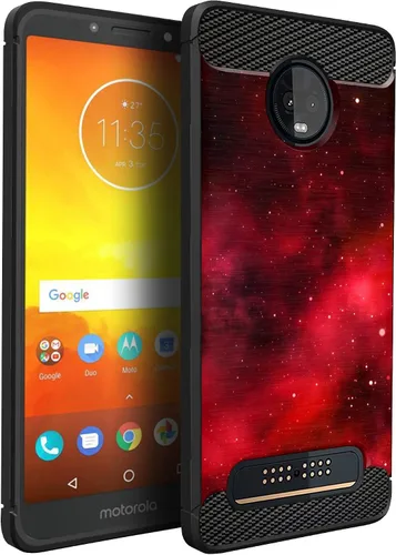 Vista 29 de CasesOnDeck Funda compatible con [Motorola Moto Z3 Play Moto Z3] Moto Z3 Design, funda delgada negra flexible y elegante protección contra golpes