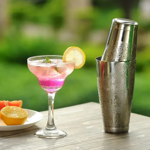 Vista 2 de Boston - Juego de coctelera con colador, juego de coctelera para barman
