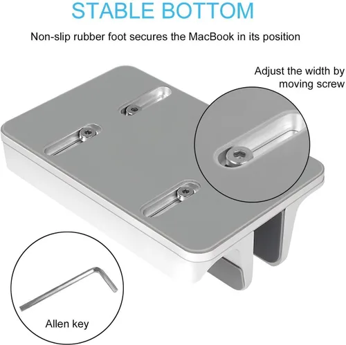 Vista 7 de JARLINK Paquete de soporte vertical para laptop con (versión mejorada) soporte vertical para laptop, soporte de escritorio ajustable para laptop