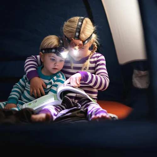 Vista 4 de Big Discoveries Bear Linterna Frontal LED - Linternas Frontales de Oso para Niños Múltiples Estilos Disponibles Linterna Frontal de Juguete