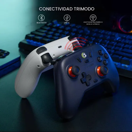 Vista 5 de GameSir Nova Lite - Controlador inalámbrico de 0.08 oz para PC con Windows, iPhone, Android, Switch y Steam Deck, controlador Bluetooth Gamepad