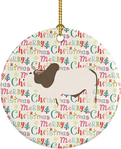 Vista 139 de Caroline's Treasures Adorno de cerámica de avestruz común para árbol de Navidad, decoración colgante para el hogar, Navidad, vacaciones, fiesta