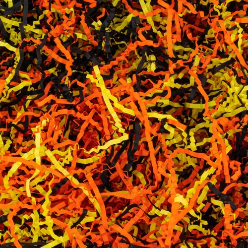 Vista 9 de Sukh Relleno de papel arrugado negro, papel triturado, cesta de regalo