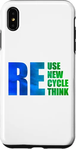 Vista 7 de iPhone 14 Reutilizar Renovar Reciclaje Repensar Salvar Día de la Tierra Klima Umwelt Case