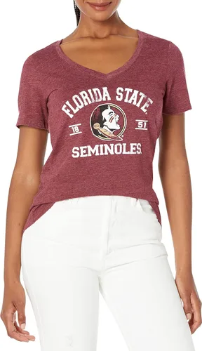 Vista 16 de Blue 84 NCAA Camiseta de mujer de tres combinaciones con mascota