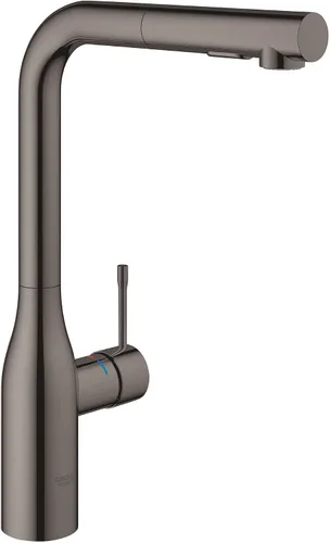 Vista 9 de Llave de baño de gran pico, 1 manija Essence en níquel cepillado InfinityFinish, 30271000