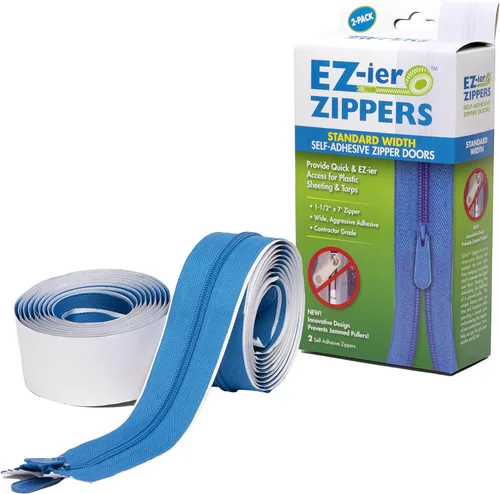 Vista 10 de EZ-ier Productos Cremalleras adhesivas resistentes (paquete de 2), grado comercial, 3" x 7 pies