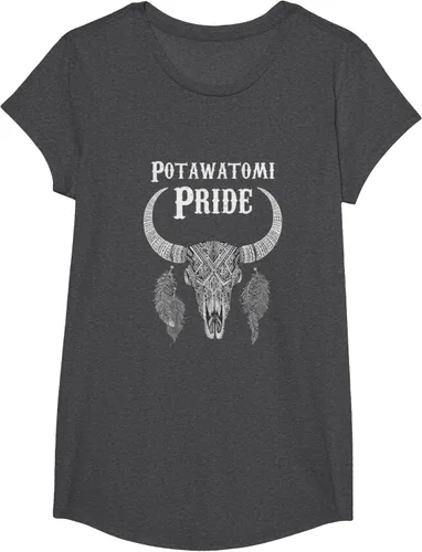 Vista 43 de Potawatomi Pride Tribe Native American Indian Buffalo Camiseta