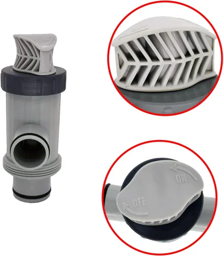 Vista 4 de Repuesto de conector de manguera de émbolo de manguera de doble división para pieza de válvula compatible con piscina sobre el suelo y bomba