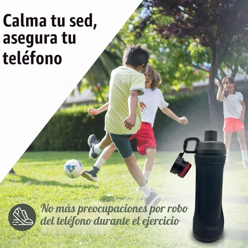 Vista 5 de Botella de agua de desvío con capacidad de 13.5oz - Compartimento oculto definitivo para viajes, playa, automóvil para guardar objetos de valor como