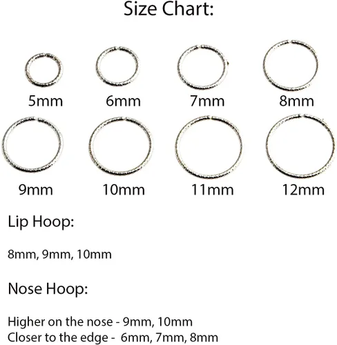 Vista 26 de Aretes de aro dorados y plateados para cartílago, nariz, tabique, oreja, hélix, tragus, joyería para mujer, hipoalergénicos, pequeños aros